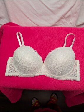 Sophie B Ivory Cream Floral Lace Underwire Contour Bra Style B27758 Womens 36C